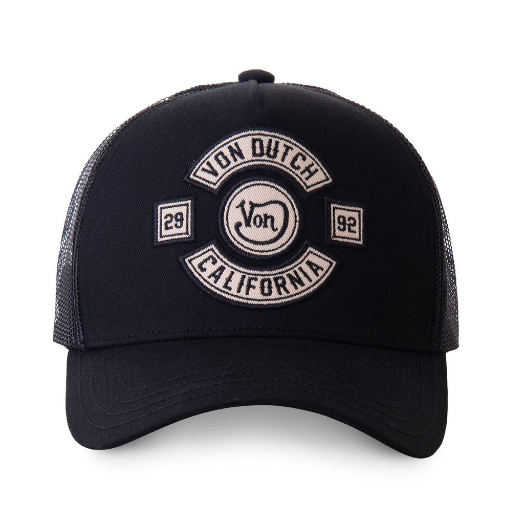 Von Dutch Trucker Cap Noir — Patch Von Dutch California 29/92