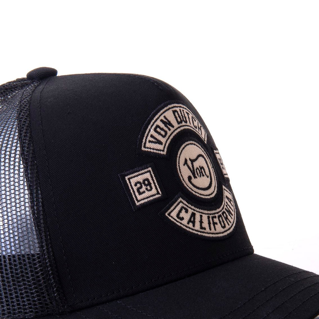 Von Dutch Trucker Cap Noir — Patch Von Dutch California 29/92