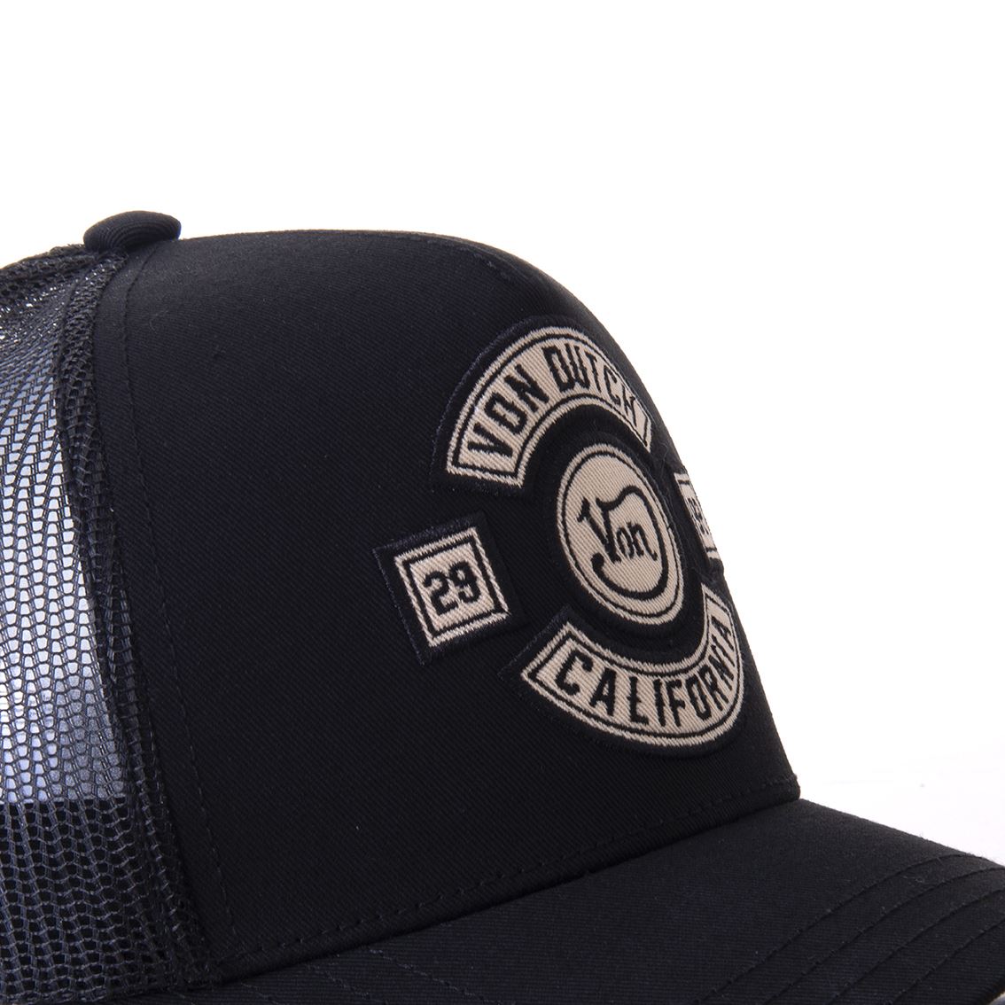 Von Dutch Trucker Cap Noir — Patch Von Dutch California 29/92