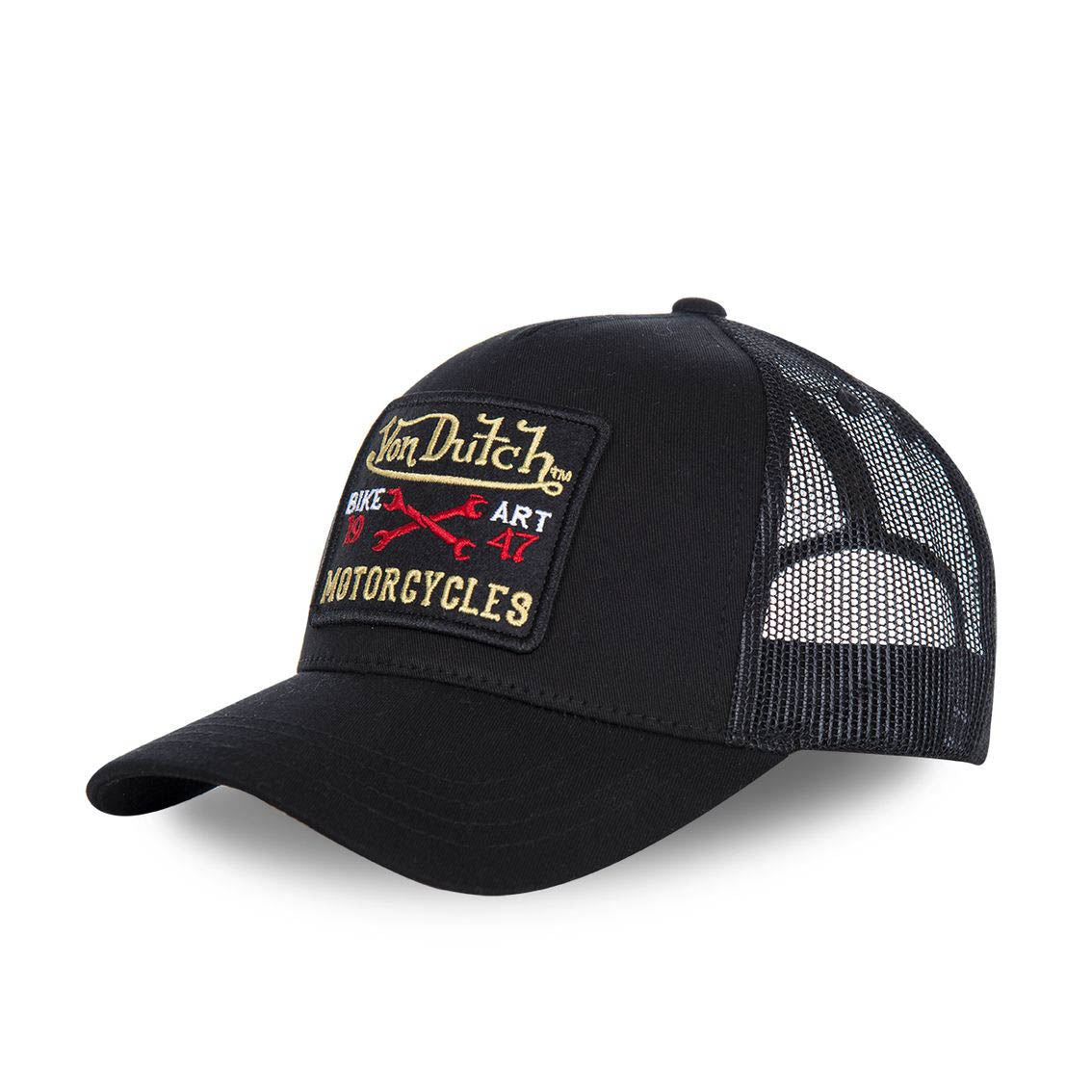 Von Dutch Trucker Cap Noir — Patch Bike Art Motorcycles 1947