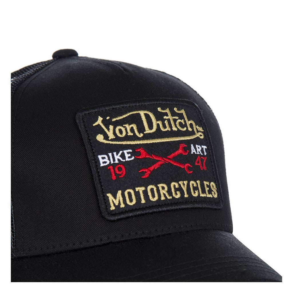 Von Dutch Trucker Cap Noir — Patch Bike Art Motorcycles 1947