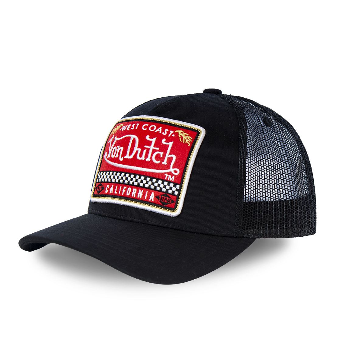Von Dutch Trucker Cap Noir — Patch West Coast California LTD 1929
