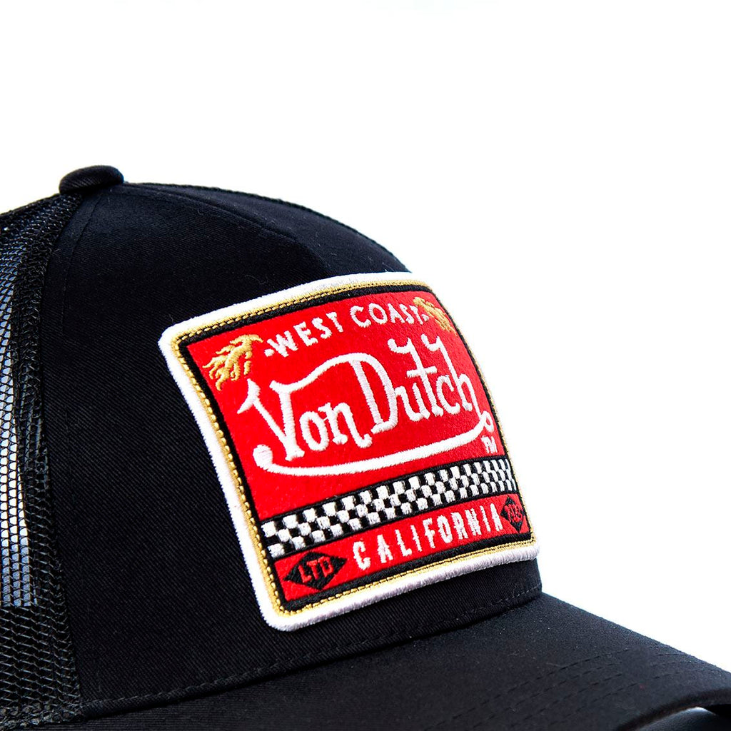 Von Dutch Trucker Cap Noir — Patch West Coast California LTD 1929