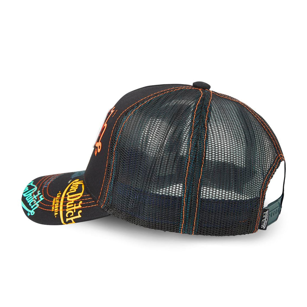 Von Dutch Trucker Cap Noir — All Over Print California 93060 USA
