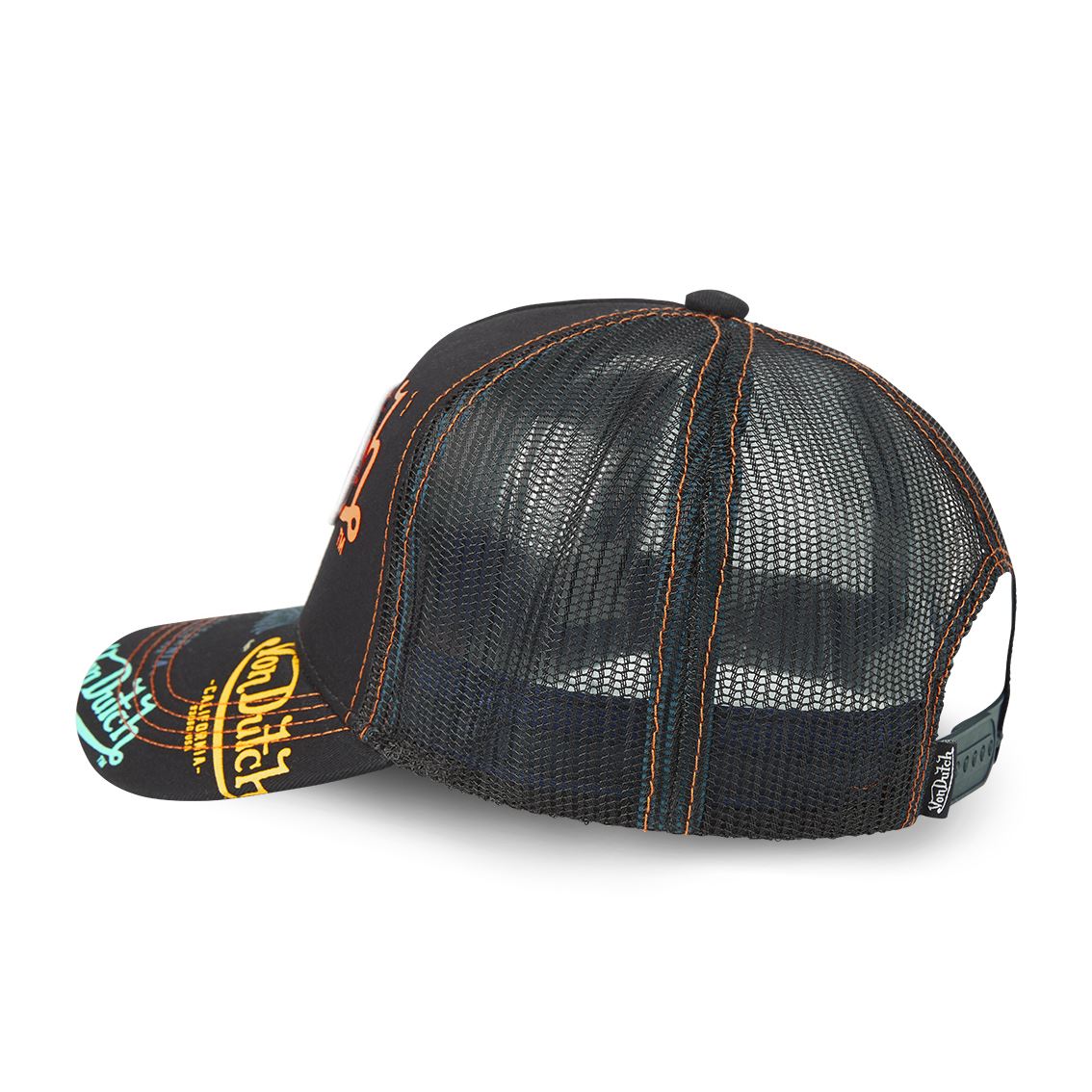 Von Dutch Trucker Cap Noir — All Over Print California 93060 USA