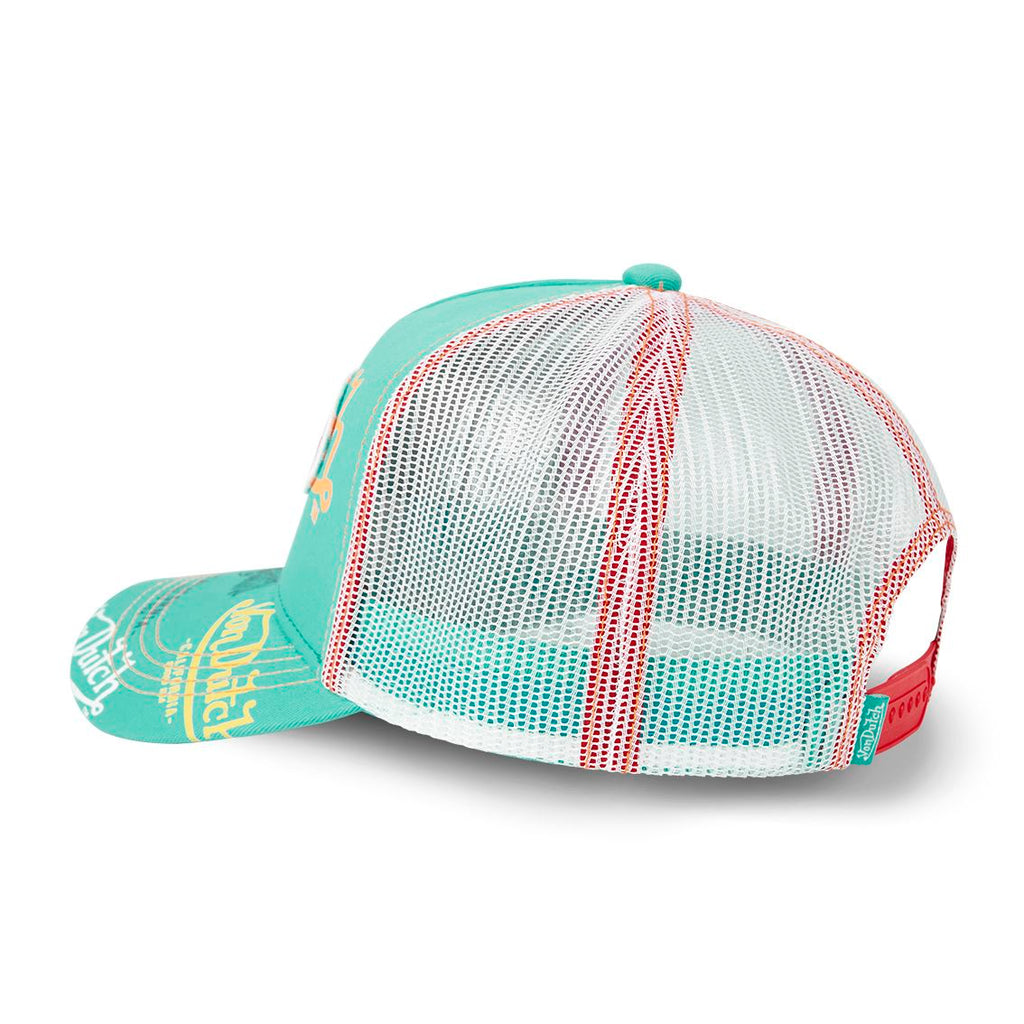 Von Dutch Trucker Cap Menthe — All Over Print California 93060 USA