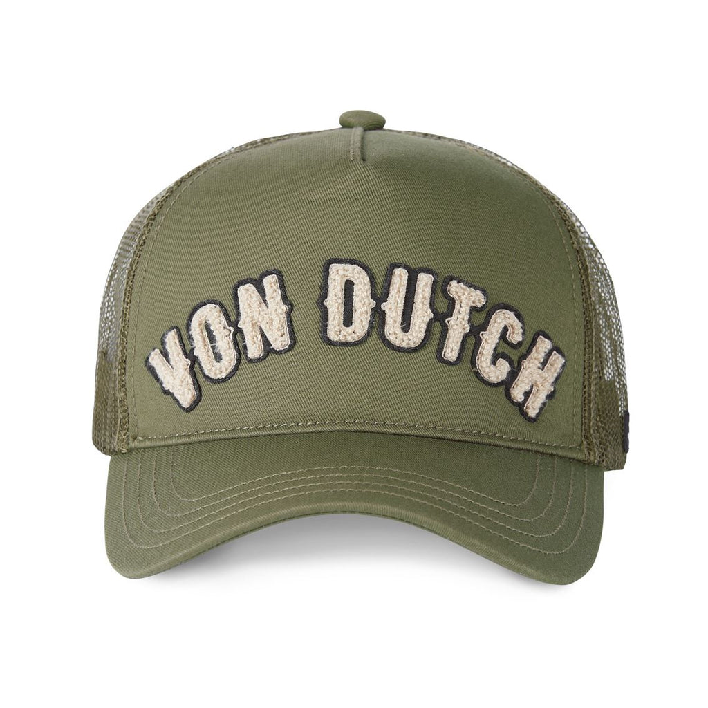 Von Dutch Trucker Cap Kaki — Broderie Terry