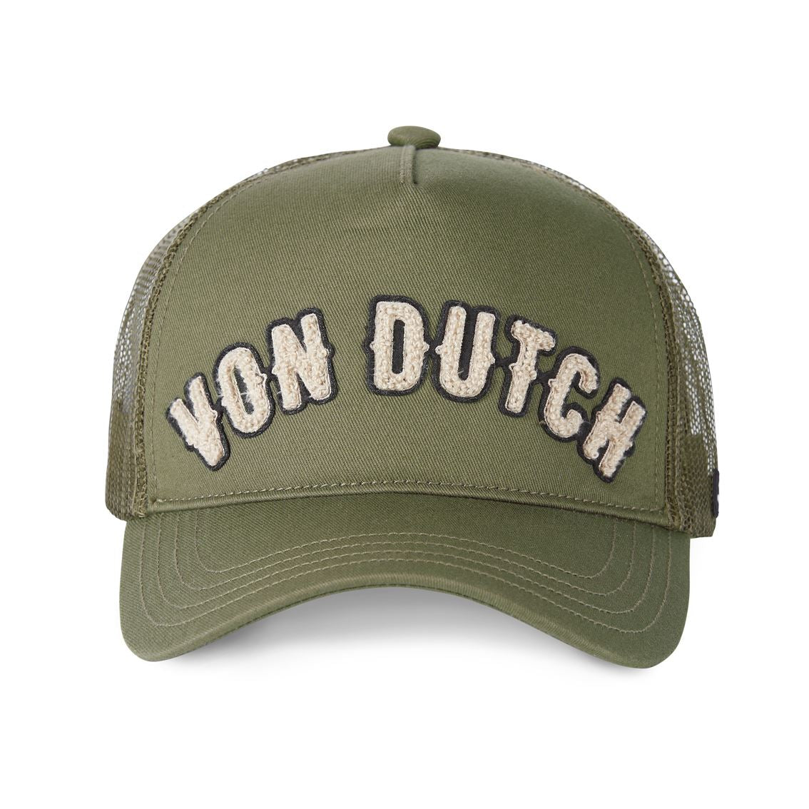 Von Dutch Trucker Cap Kaki — Broderie Terry