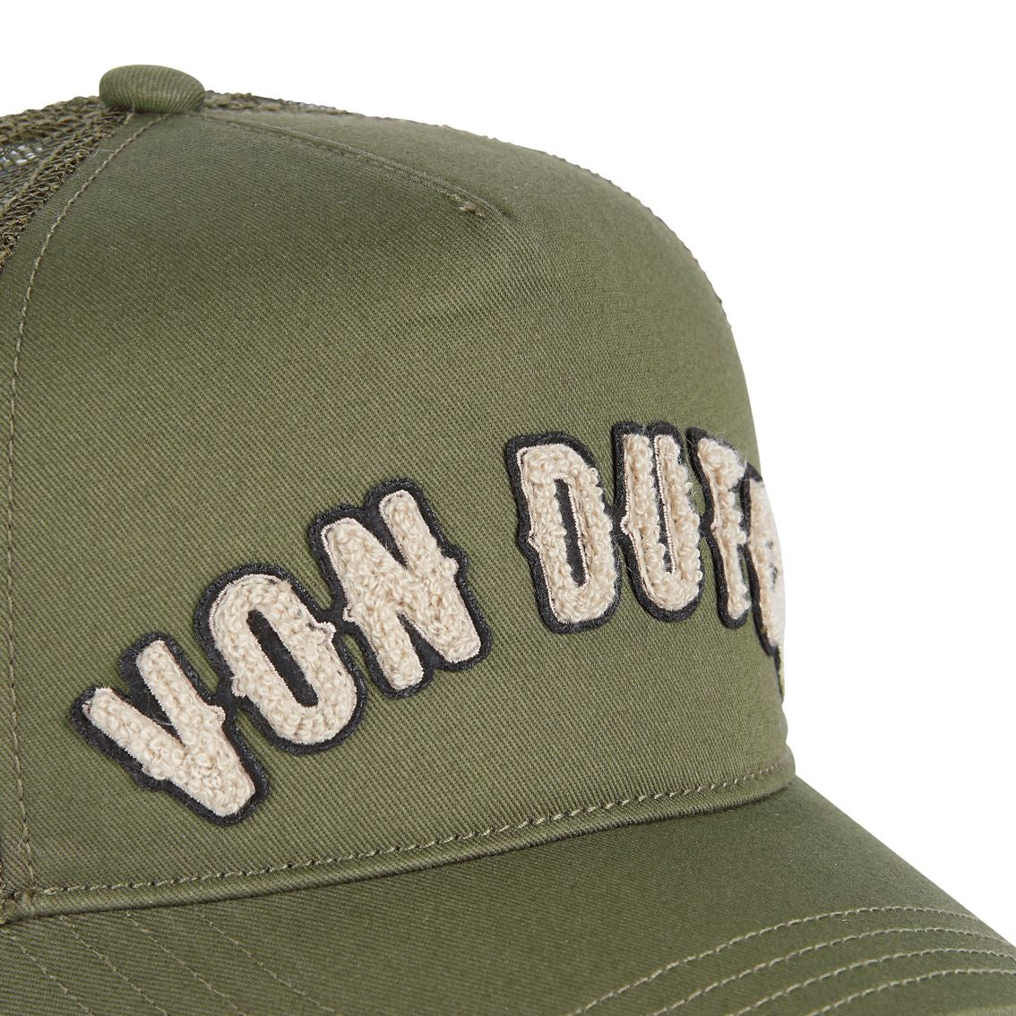 Von Dutch Trucker Cap Kaki — Broderie Terry