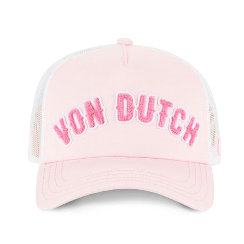 Von Dutch Trucker Cap Rose — Broderie Terry Fuchsia