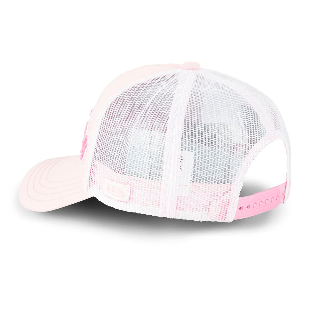 Von Dutch Trucker Cap Rose — Broderie Terry Fuchsia