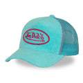 Von Dutch Trucker Cap Turquoise — Patch Oval Fuchsia